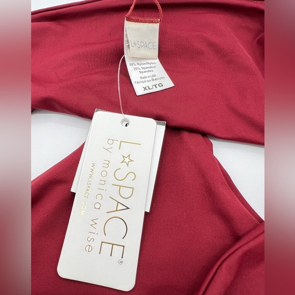 L*Space Swim Bottom Separate Burgundy Size XL - Picture 3 of 3